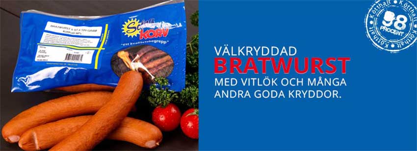 Produktbild för Solna korvs bratwurst