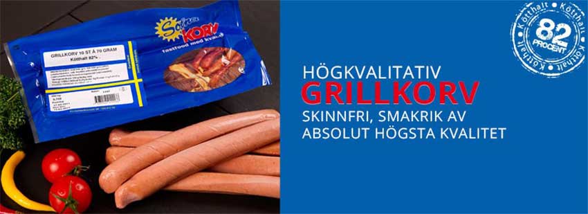 Produktbild för Solna korvs grillkorv